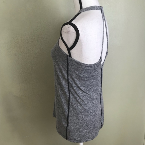 Gapfit Gray Built In Bra Workout Top Size S - Picture 5 of 8